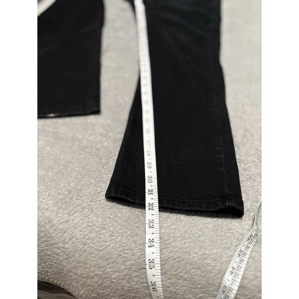 Levi's 514 Mens 40x32 Slim Straight Denim Black Jeans Stain